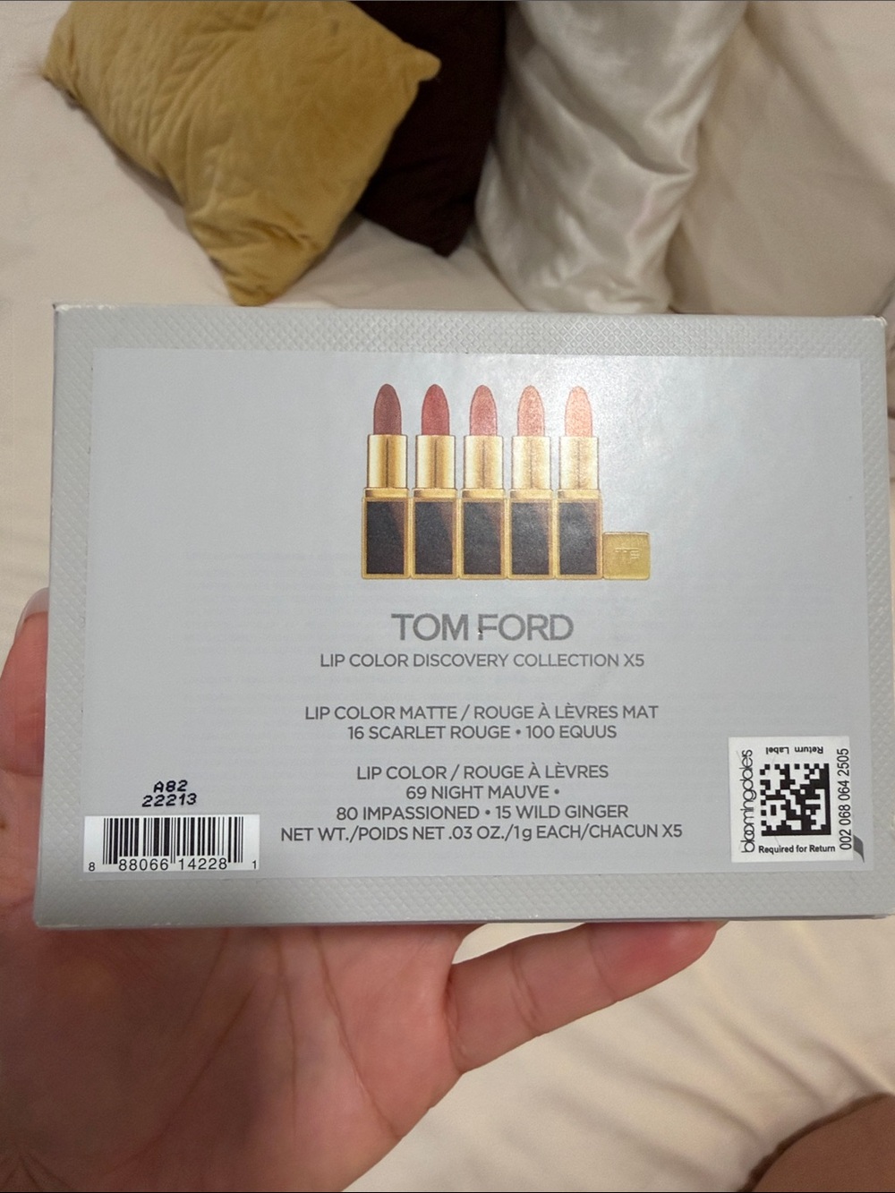 Tom Ford Lipstick Set in Brown and Gold Trim - Picture 5 of 5